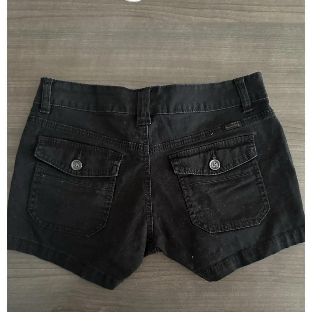 Y2K Unionbay Low‎ Rise Shorts Lot 3 Khaki Black Gray 90s Mini Micro 28x3